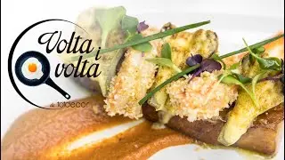 Mar i Muntanya amb Papada de porc, llagostins i carxofes per Ra&uuml;l Alonso del restaurant Cal Baldir&oacute;