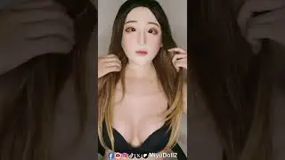 May Mask 2.0 ❤️ Realistic Female Mask with Silicone Bodysuit in Black Lingerie 👙