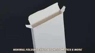 White Tuck-End Box | Minimal Folding Carton for Cosmetics & More
