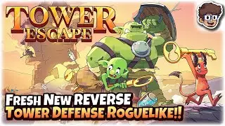 Fresh New REVERSE Tower Defense Roguelike | Let's Try: Tower Escape