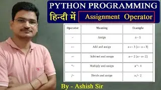 What is Python Assignment Operator? | CBSE Class 11 & 12 Python Tutorial