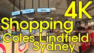 Shopping Coles, Coles Lindfield, Sydney, Australia - 4K