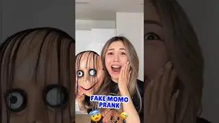FAKE MOMO PRANK #shorts #iribabyworld #prank