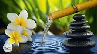 Peaceful Piano with Bamboo Water Sounds | 1 Hour Relaxing Music for Focus & Sleep
