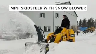 Baumalight Mini Skidsteer with Snow Blower