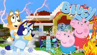 DUELO de ELEMENTOS MAGICOS | Las Aventuras de BLUEY en Minecraft!