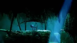 Ori And The Blind Forest - Moon Grotto guide part 3 - Escape the falling rocks