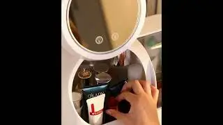 Joybos&reg; Makeup Storage Organizer Box with Led Lighted Mirror