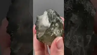 Apatite Crystal with Actinolite Inclusions- Rainbows!