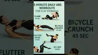 5 Minute Daily ABS Workout 🔥 Flat Stomach Fast | No Gym | Home Workout 💪