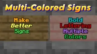 Multi Colored Signs With NO Dye -- Better -- More Bold Signs!
