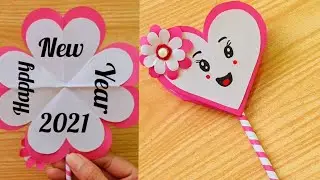 New Year Pop Up Card | How To Make New Year Card | 3D Pop Up New Year Card | Happy New Year   2021