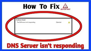 How to fix DNS server isn't responding || Simple Solution