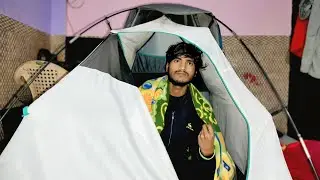 Room Ke Andar Camping 😍 | Tent Setup + Computer Night Work
