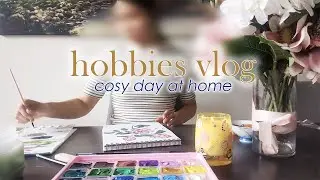 HOBBIES VLOG | Chill, Cosy & Creative &ndash; Opening New Himi Gouache Set, Fish & Chips & more | DITL