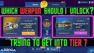 Graviton Beam 10 Or Fragment Gun 14 ❓🤔 Which Weapon To Unlock❓Graviton Beam 10 Unlock ❓🤔  Mech Arena