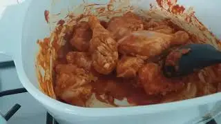 Chinese chicken curry with bamboo shoot