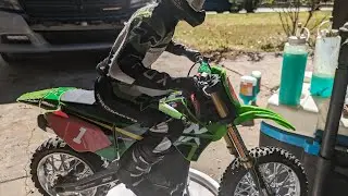 losi Promoto MX dirt bike power up, on road, off road and power down, RC dirt bike #mopower