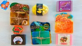 Unpacking a beautiful soap ! Mild soap ! Opening colored soap ! ASMR relax show
