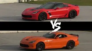 Quickest Manual 2015 C7 Z06 Vs 2014 SRT Viper TA 1/4 Mile Drag Race