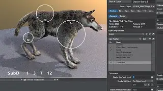 LightWave Hair - Blocky FiberFX Pattern - SubD Level