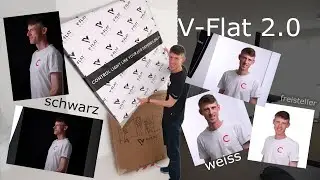 V-Flat 2.0 so sieht der neue, mobile Fotostudio Hintergrund, Aufheller oder abdunkler aus.