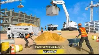 City Development Construction Jobs 🏙️ | Truck & Crane Gameplay