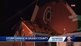 130-year old church damaged by storm in Trenton, Missouri