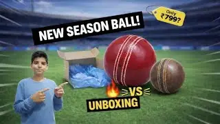  Leather Cricket Ball Unboxing | First Look & Honest Review