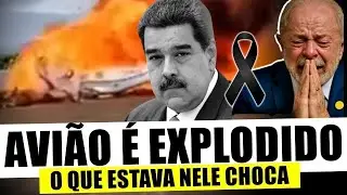 AVIÃO DE MADURO É EXPL0DIDO AGORA HÁ POUCO! O QUE ESTAVA DENTRO DELE CH0CA