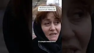 Ukrainians react to the pause in U.S. military aid