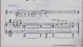 Arnold Sch&ouml;nberg - Das Buch der h&auml;ngenden G&auml;rten (The book of the hanging gardens), op. 15