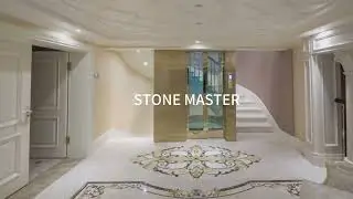 Inlay in marble turns simple floors into luxury statements.