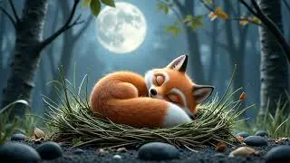 Klidn&aacute; noc s li&scaron;kou 🎹 | Piano Sleep Music Animation &ndash; Sleeping Fox