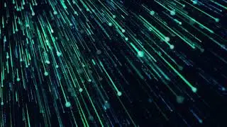 4k Blue Particle Fall Down Abstract Animated Motion Video Background