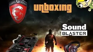 Unboxing MSI 970 Gaming Headset Creative SoundBlaster EVO Wireless