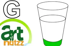 Sand Painting Art| Sand Art Videos With Coloured Sand| Let's Learn G For Glass | Artnutzz TV