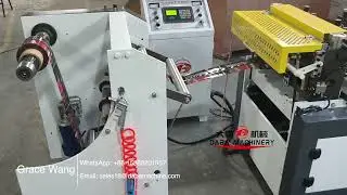 DABA DBQDB-350 High Speed PVC PET Shrink Sleeve Label Sheeting Cutting & Perforation Machine