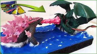 GODZILLA EVOLVED VS CTHULHU WITH CLAY/PLASTILINA. 2024