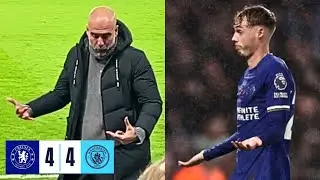Pep Guardiola Reaction to Cole Palmer's 95th Min Equalizer For Chelsea vs Man City