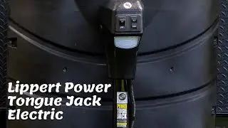 Lippert Power Tongue Jack Electric Trailer A-Frame, 3,500 lbs. 18-Inch Stroke, 5.4-Inch Foot Pad