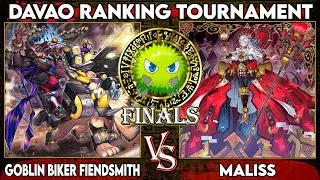 Goblin Biker Fiendsmith VS Maliss | Davao YUGIOH Ranking Tournament ( ゴブリンライダー デモンスミス X Ｍ∀ＬＩＣＥ)