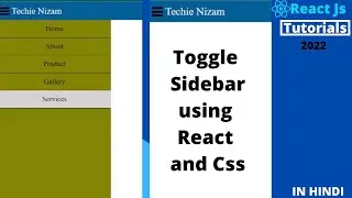 Toggle Sidebar using react js