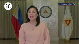 VP Leni Robredo address the public  amid the Covid-19 outbreak