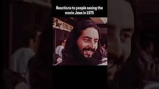 Reactions to people seeing the movie jaws in 1975. #childhood #nostalgic #nostalgia