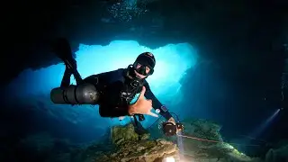 Dive in cave. Mexico :)