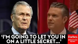 'This Speech So Far Is Not My Own': Hegseth Recites Donald Rumsfeld Speech 'Practically Verbatim'