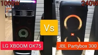 LG XBOOM OK75 Vs JBL Partybox 300 (Bass Test!)