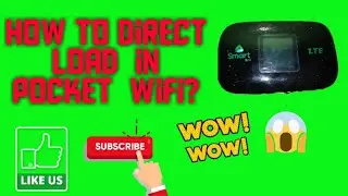 HOW TO LOAD DIRECT  IN SMARTBRO POCKET WIFI?