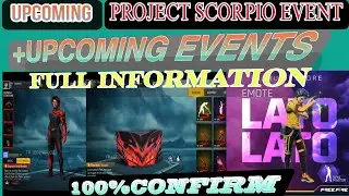 PROJECT SCORPIO EVENT FULL REVIEW+FREE FIRE MAX UPCOMING EVENTS AND UPDATE 🤩🤫🤫🤔🤫please support 🙏🥺